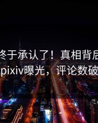 主持人终于承认了！真相背后的故事在pixiv曝光，评论数破万