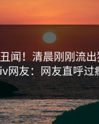 大V又爆丑闻！清晨刚刚流出猛料，pixiv网友：网友直呼过瘾