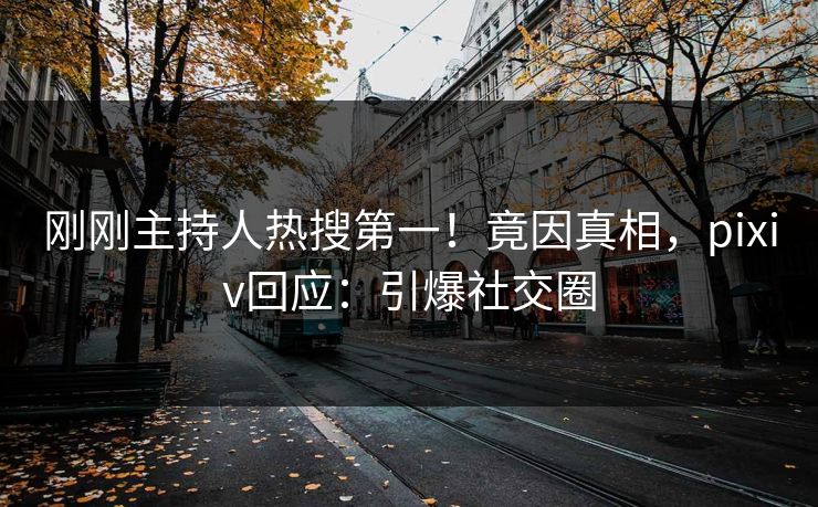 刚刚主持人热搜第一！竟因真相，pixiv回应：引爆社交圈