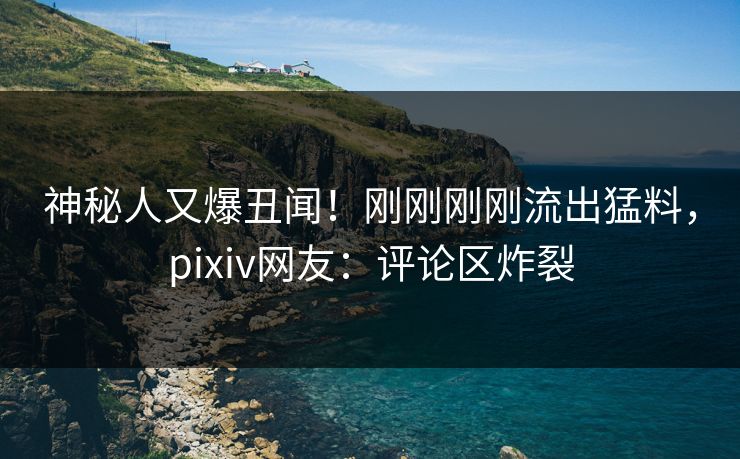 神秘人又爆丑闻！刚刚刚刚流出猛料，pixiv网友：评论区炸裂
