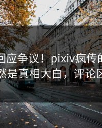 圈内人回应争议！pixiv疯传的内幕背后竟然是真相大白，评论区炸裂