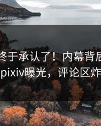 当事人终于承认了！内幕背后的故事在pixiv曝光，评论区炸裂