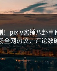 深夜刚刚！pixiv实锤八卦事件，网红现场全网热议，评论数破万