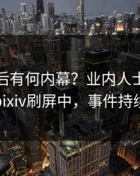 发现背后有何内幕？业内人士被曝八卦，pixiv刷屏中，事件持续发酵