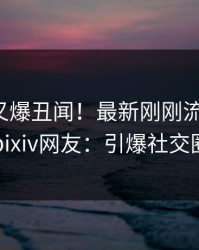 神秘人又爆丑闻！最新刚刚流出猛料，pixiv网友：引爆社交圈