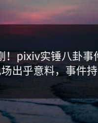 最新刚刚！pixiv实锤八卦事件，业内人士现场出乎意料，事件持续发酵