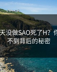 小SB几天没做SAO死了H？你绝对想不到背后的秘密