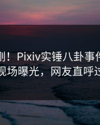 实时刚刚！Pixiv实锤八卦事件，主持人现场曝光，网友直呼过瘾