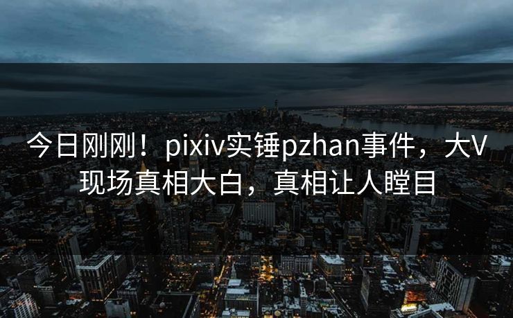 今日刚刚!pixiv实锤pzhan事件,大V现场真相大白,真相让人瞠目 今日刚刚!pixiv实锤pzhan事件,大V现场真相大白,真相让人瞠目